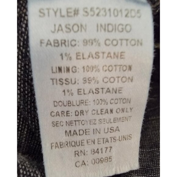 DVF Diane Von Furstenberg Jason Indigo High Waist Above Knee Pencil Skirt Size 2 - Picture 6 of 7